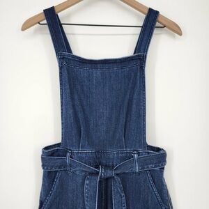 Universal Thread Dark Wash Overalls Adjustable Belt, EUC Women’s Sz 8